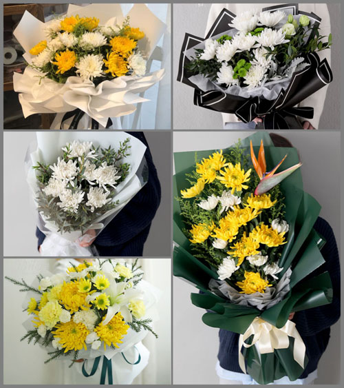 贵州遵义汇川区芝麻镇大坪村白事花束代送